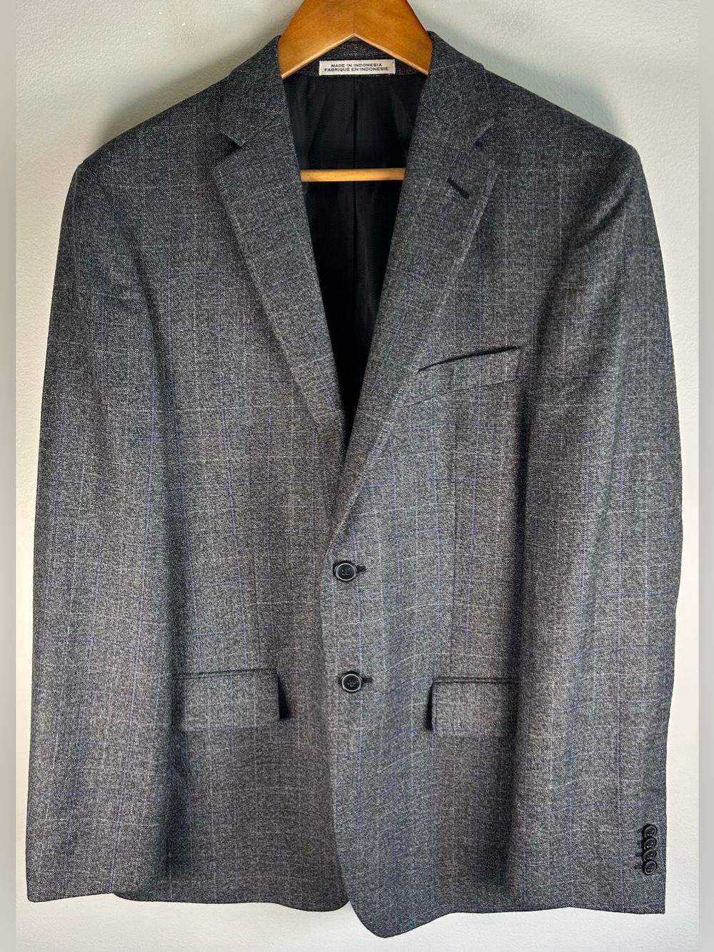 Joseph Abboud Heritage Mens Blazer 40R Slim Plaid Wool Zignone Italy Sport Coat